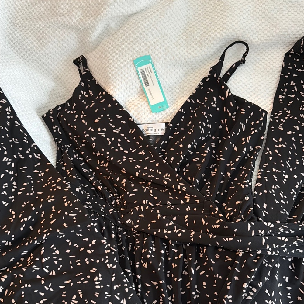 Black and Tan Jumpsuit